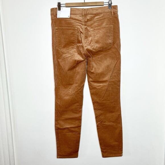 LOFT Skinny High Rise Corduroy Pants Brown Womens Size 31 12 Tan Academia - Picture 4 of 7